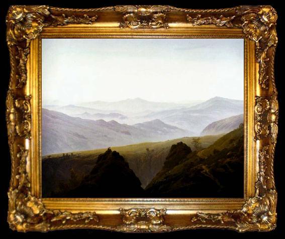 framed  Caspar David Friedrich Morning in the Mountains, ta009-2